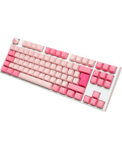 Our Ducky One 3 Gossamer Pink TKL Mechanical Keyboard - Cherry MX